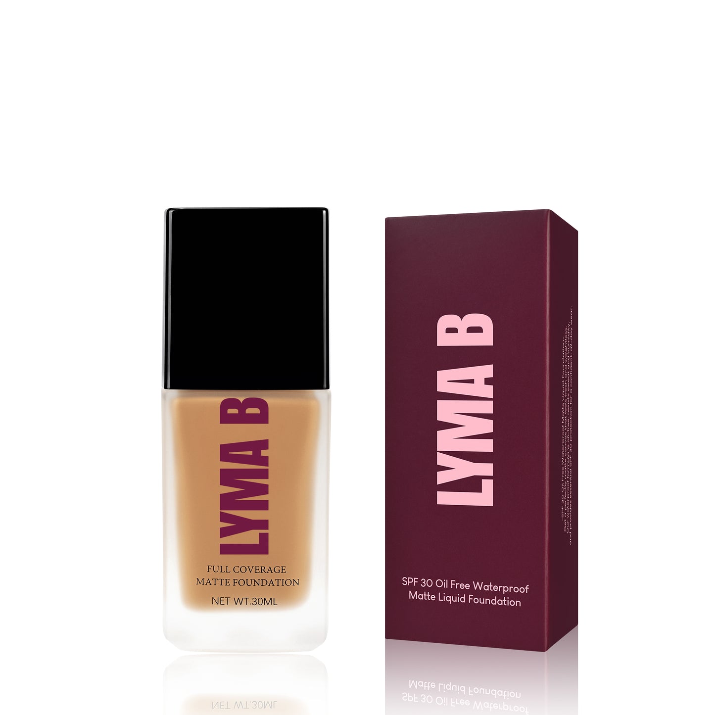 Fond de Teint Liquide Mat SPF 30 Oil Free Waterproof – LYMA B
