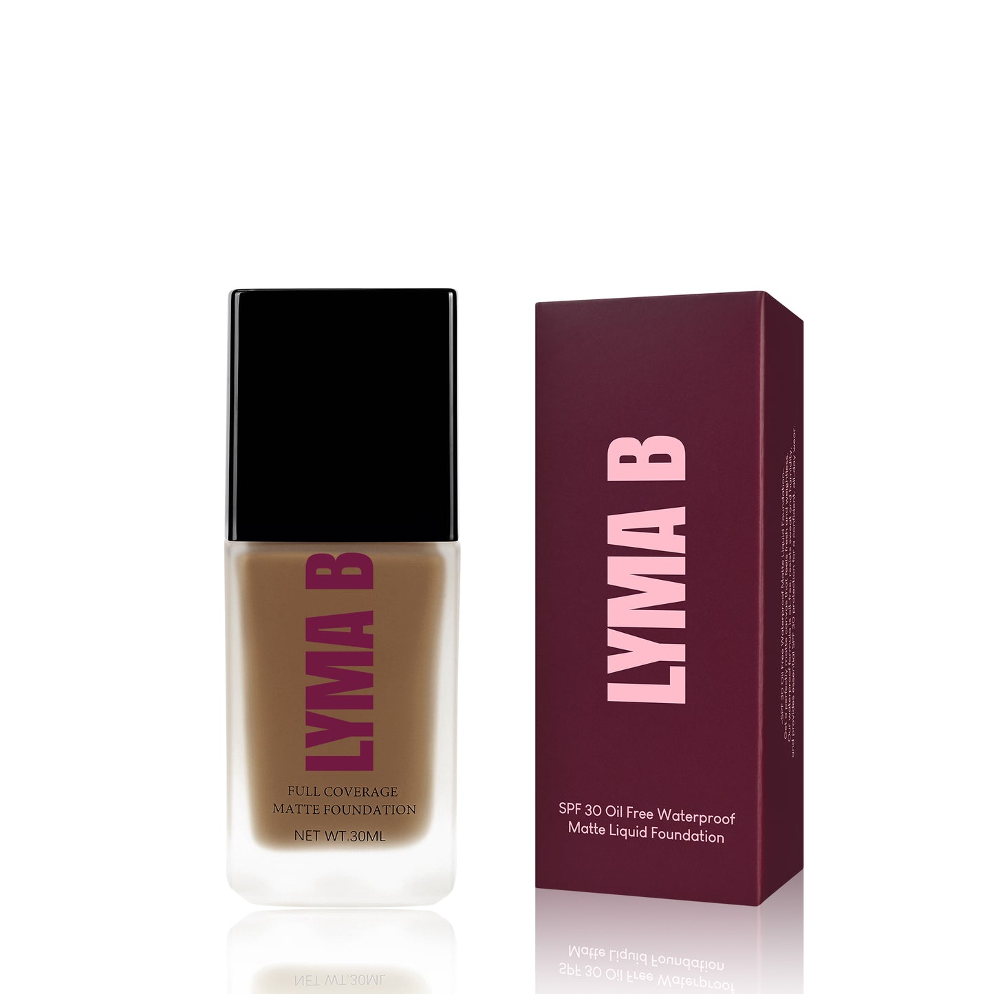 Fond de Teint Liquide Mat SPF 30 Oil Free Waterproof – LYMA B
