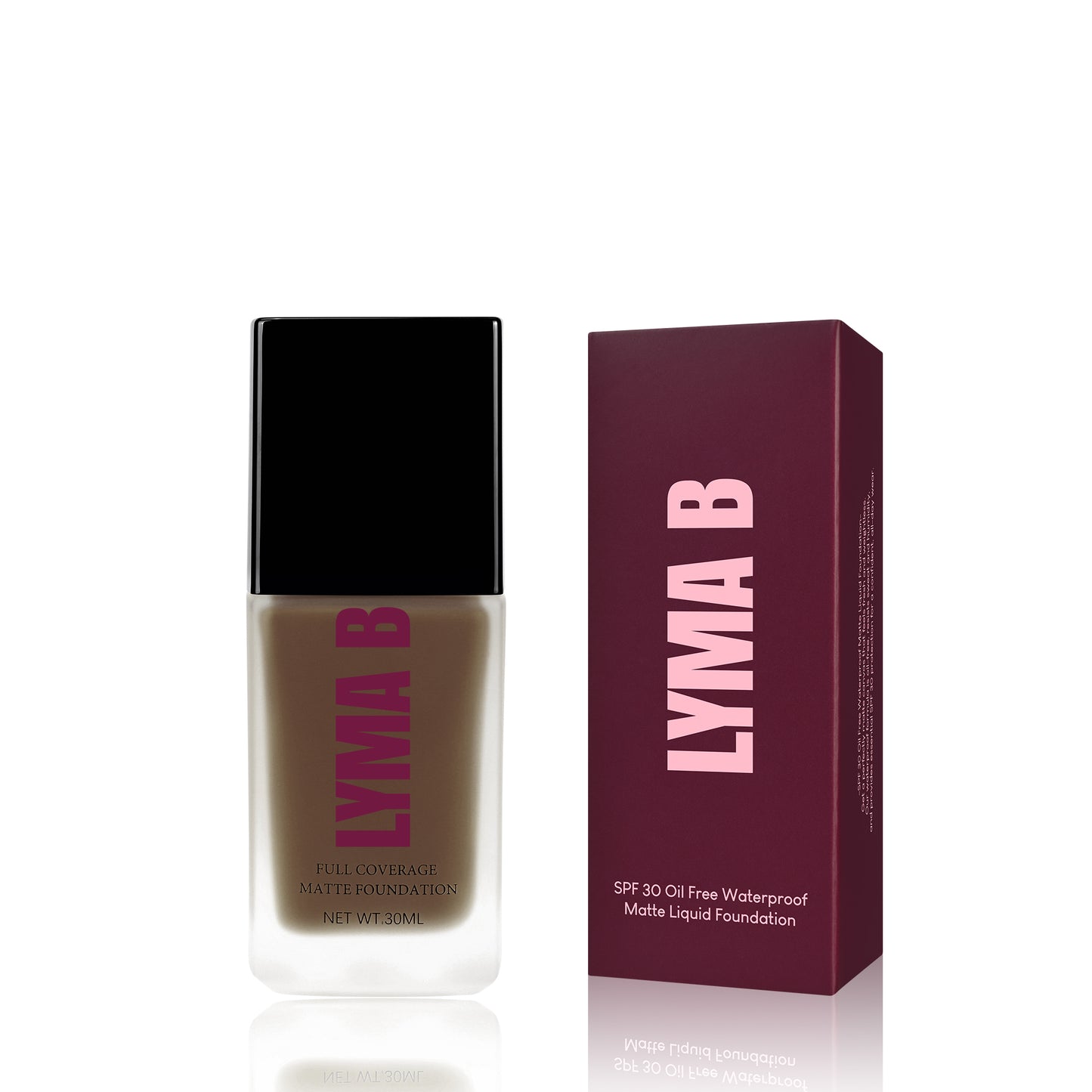 Fond de Teint Liquide Mat SPF 30 Oil Free Waterproof – LYMA B